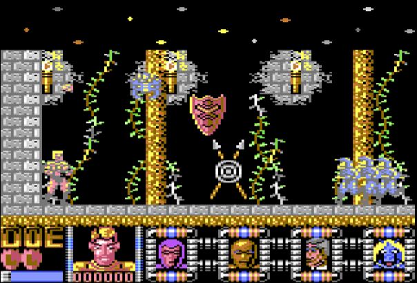 Defenders Of The Earth - Commodore 64 game screenshot (1990) by Enigma Variations